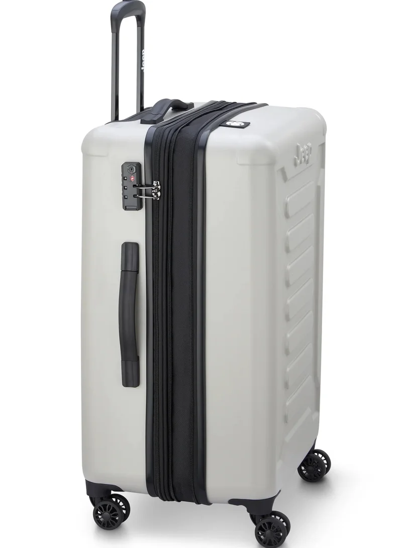 Jeep  JH004C 68 Cm Hardcase 4-Double Wheeled Expandable Check-In Luggage Trolley - Grey Drizzle  | Best Price UAE